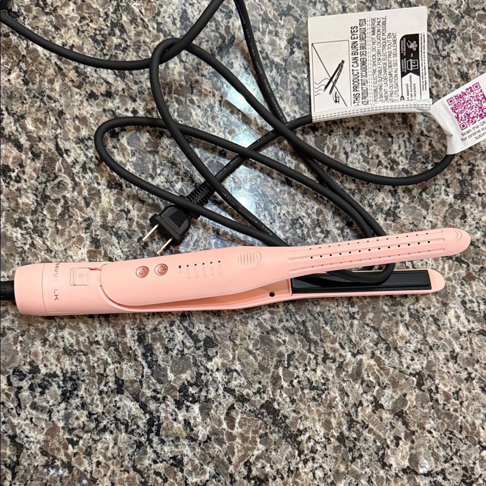 Pink Ceramic Hair Straightener Flat Iron